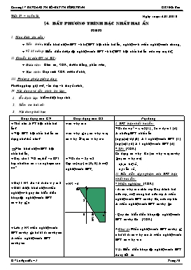 Bài giảng Đại số 10 (cơ bản) - Tiết 37: Bất phương trình bậc nhất hai ẩn