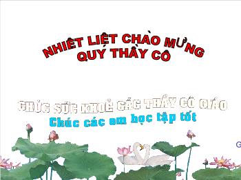 Bài giảng Đại số 9 - Bằng cách lập hệ phương trình