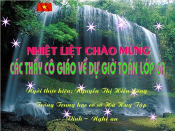 Bài giảng Hình học lớp 6 - Tiết dạy: Đoạn thẳng