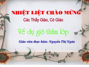 Bài giảng môn học Đại số lớp 7 - Đa thức một biến - Nguyễn Thị Ngàn