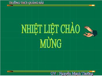 Bài giảng môn học Đại số lớp 9 - Tiết 50: Luyện tập đồ thị hàm số