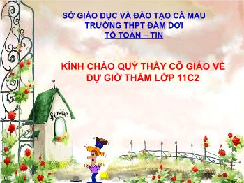 Bài giảng môn Toán 11 - Tiết giảng: Luyện tập