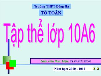 Bài giảng Toán học 10 - Luyện tập: Trục toạ độ và hệ trục toạ độ