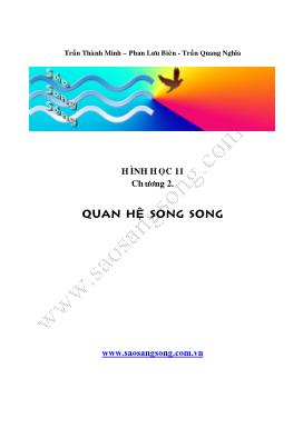 Bài giảng Toán học 11 - Chương 2: Đường thẳng và mặt phẳng - Quan hệ song song