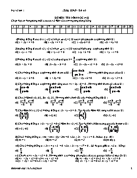 Đề kiểm tra hình học (45 phút)