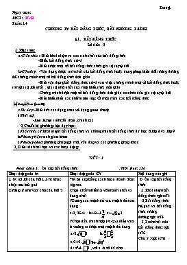 Giáo án Đại số 10 - Tuần 14 đến tuần 24