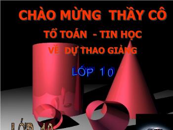 Giáo án môn Toán học 10 - Tiết học: Bất đẳng thức