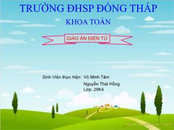 Thiết kế bài giảng Đại số 7 - Tỉ số của hai số - Nguyễn Thái Hồng