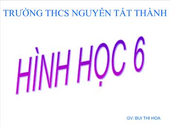 Bài giảng môn học Hình học lớp 6 - Ôn tập chương I - Trường THCS Nguyễn Tất Thành