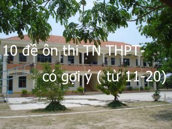 10 đề ôn thi tốt nghiệp THPT môn Ngữ văn