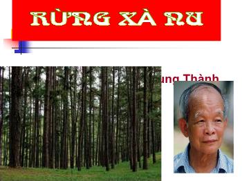 Bài giảng Ngữ văn 12 - Bài học: Rừng xà nu, tác giả Nguyễn Trung Thành