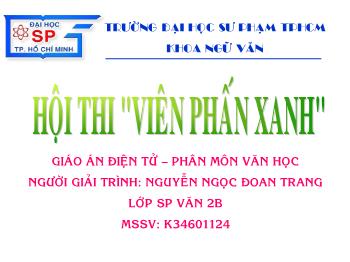 Bài giảng Ngữ văn 12 - Bài học: Sóng, tác giả Xuân Quỳnh