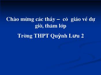 Bài giảng Ngữ văn 12 - Đất nước, Nguyễn Khoa Điềm - Trường THPT Quỳnh Lưu 2