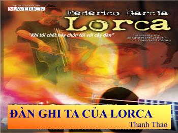 Bài giảng Ngữ văn lớp 12 - Tiết học: Đàn ghi ta của Lorca