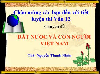 Chuyên đề Đất nước và con người Việt Nam