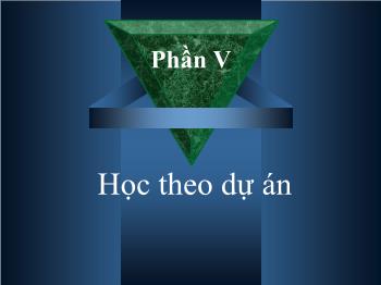 dạy học Ngữ văn theo theo dự án