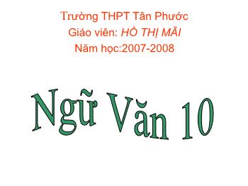 Bài giảng môn Ngữ văn 10 - Tiết 86: Nỗi thương mình