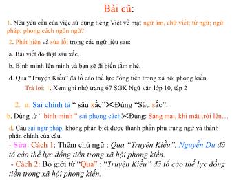 Bài giảng môn Ngữ văn 10 - Tuần 30 - Tiết 82, 83: Phong cách ngôn ngữ nghệ thuật