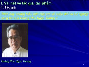 Bài giảng môn Ngữ văn 12 - Bài học: Ai đã đặt tên cho dòng sông