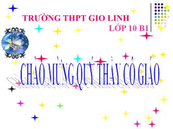 Bài giảng Ngữ văn 10 - Tiết dạy: Nhàn - Trường THPT Gio Linh