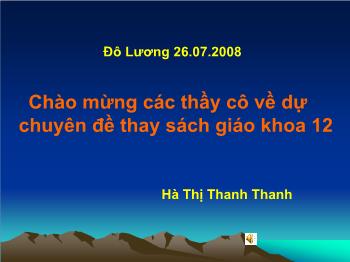 Bài giảng Ngữ văn 12 - Bài học: Đàn ghi ta của Lorca, tác giả Thanh Thảo