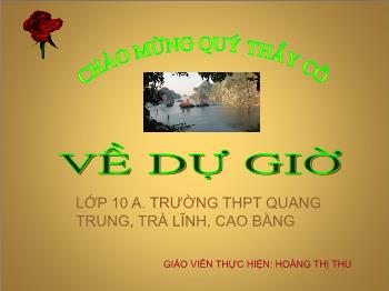 Bài giảng môn Ngữ văn 10 - Tiết dạy 74, 75: Hồi trống cổ thành