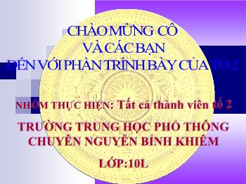 Bài giảng môn Ngữ văn 10 - Tiết: Văn học dân gian Việt Nam