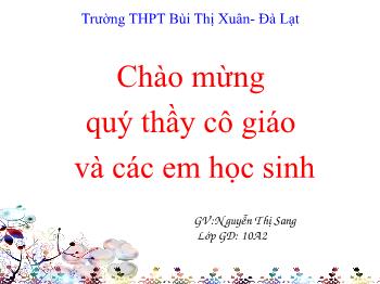 Bài giảng môn Ngữ văn 10 - Tình cảnh lẻ loi của người chinh phụ - Trường THPT Bùi Thị Xuân