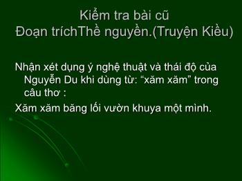 Bài giảng môn Ngữ văn khối 10 - Tiết học: Thực hành các phép tu từ: Phép điệp và phép đối