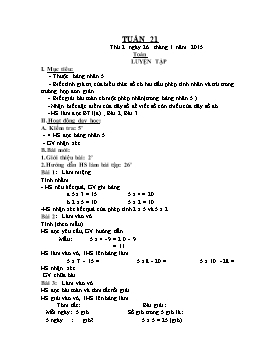 Giáo án các môn lớp 2 - Tuần 21