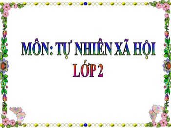 Bài giảng môn Tự nhiên và xã hội Lớp 2 - Tuần 3: Hệ cơ