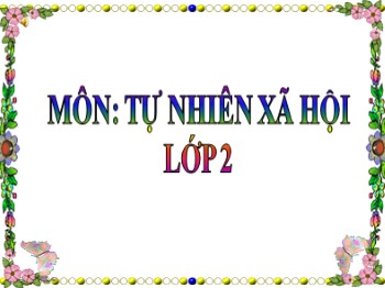 Bài giảng môn Tự nhiên và xã hội Lớp 2 - Tuần 6: Tiêu hóa thức ăn