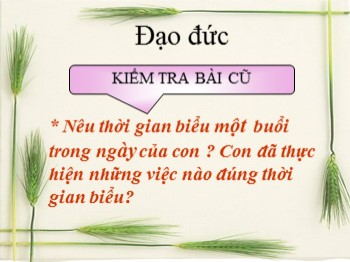 Bài giảng Đạo đức Lớp 2 - Bài 1: Học tập, sinh hoạt đúng giờ (Tiết 2)