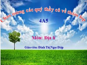 Bài giảng môn Địa lí - Bài 11:  Đồng bằng Bắc Bộ - Đinh Thị Ngọc Điệp