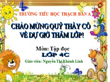 Bài giảng môn Tập đọc Lớp 4 - Bài: Người ăn xin - Nguyễn Thị Khánh Linh