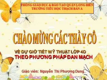 Bài giảng Mỹ thuật Lớp 4 - Chủ đề 3: Ngày hội hóa trang - Nguyễn Thị Phương Dung
