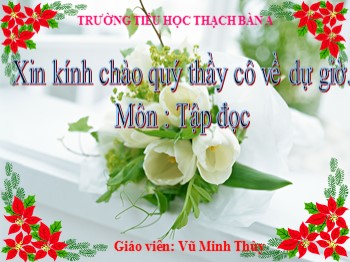 Bài giảng Tập đọc Lớp 2 - Bài: Gà tỉ tê với gà - Vũ Minh Thùy