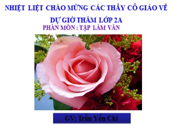 Bài giảng Tập làm văn Lớp 2 - Bài: Đáp lời xin lỗi. Tả ngắn về loài chim - Trần Yến Chi