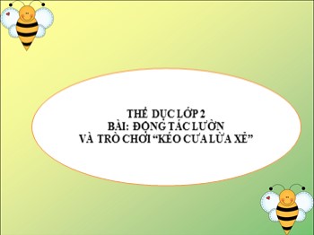 Bài giảng Thể dục Lớp 2 - Bài: Động tác lườn và trò chơi “kéo cưa lừa xẻ”