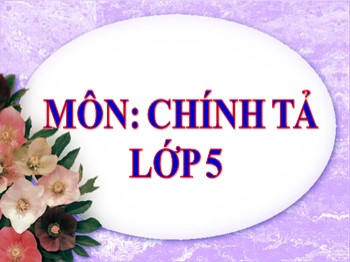 Bài giảng môn Chính tả Lớp 5 - Tuần 7: Dòng kinh quê hương