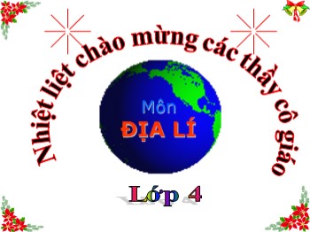 Bài giảng môn Địa lý 4 - Tuần 14, Bài 14: Hoạt động sản xuất của người dân ở đồng bằng Bắc Bộ (Tiếp)