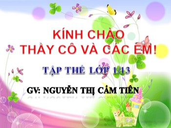 Bài giảng môn Học vần Lớp 1 - Bài 100: oân-uyên - Nguyễn Thị Cẩm Tiên