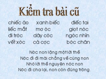 Bài giảng môn Học vần Lớp 1 - Bài 81: ach