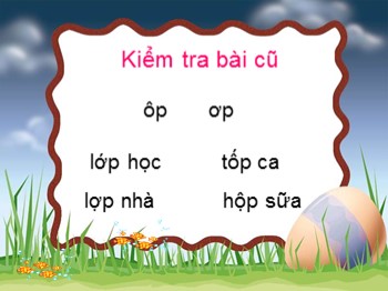 Bài giảng môn Học vần Lớp 1 - Bài 87: ep-êp