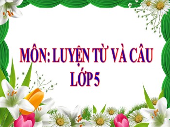 Bài giảng môn Luyện từ và câu Lớp 5 - Tuần 12: Luyện tập về quan hệ từ