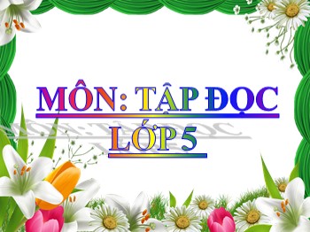 Bài giảng môn Tập đọc Lớp 5 - Tuần 31, Bài: Bầm ơi !