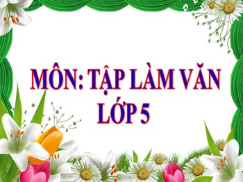 Bài giảng môn Tập làm văn Lớp 5 - Tuần 13: Luyện tập tả người (Tả ngoại hình)