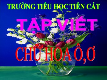 Bài giảng môn Tiếng Việt Lớp 2 - Tuần 17, Tập viết: Chữ hoa Ô, Ơ