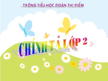 Bài giảng môn Tiếng Việt Lớp 2 - Tuần 20, Chính tả: Mưa bóng mây