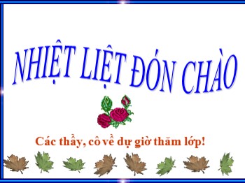 Bài giảng môn Toán Lớp 1 - Bài: Cộng các số tròn chục